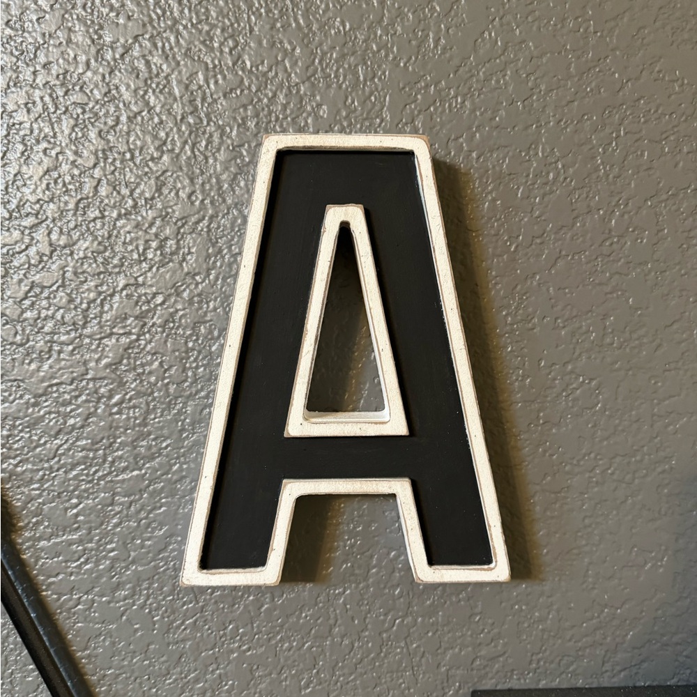 A letter decor